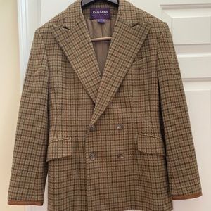 Vintage Ralph Lauren Houndstooth Wool Blazer